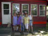 Group front of Mark & Ruthanne's cabin